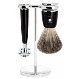 Mühle Rytmo sada na holení, Pure Badger, žiletka, Black - II. jakost