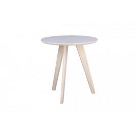 Mørtens Furniture Odkládací stolek Ruby, 53 cm, světlé dřevo
