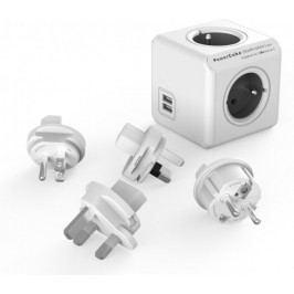 PowerCube ReWirable USB + Travel Plugs, Grey - II. jakost