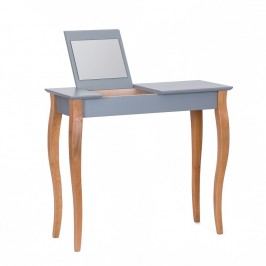 Tmavě šedý toaletní stolek se zrcadlem Ragaba Dressing Table, délka 85 cm