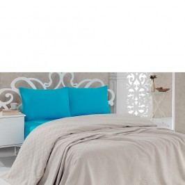 Bavlněný přehoz přes postel Pique Beige, 200 x 240 cm