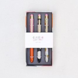 Sada 3 per v dárkovém balení Caroline Gardner Layered Hearts Pen Pack