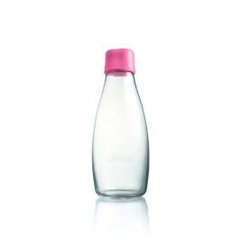 Světle růžová skleněná lahev ReTap s doživotní zárukou, 500 ml