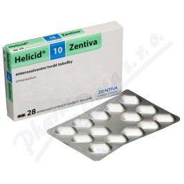 HELICID 10 ZENTIVA 10MG enterosolventní tvrdé tobolky 28