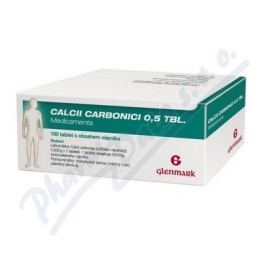 CALCII CARBONICI 0,5 TBL. MEDICAMENTA 0,5G neobalené tablety 100
