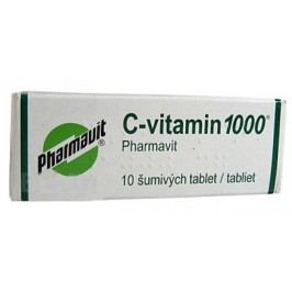 C-VITAMIN 1000 PHARMAVIT 1000MG šumivá tableta 10