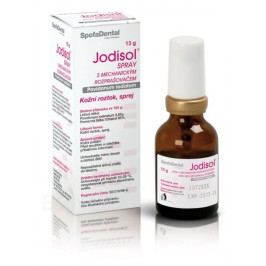 JODISOL SPRAY S MECHANICKÝM ROZPRAŠOVAČEM 38,5MG/G kožní podání SPR SOL 1X13G