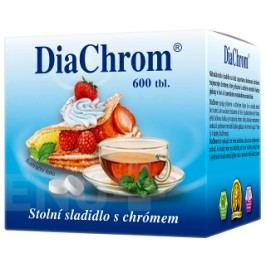 DiaChrom tbl.600 nízkokalorické sladidlo
