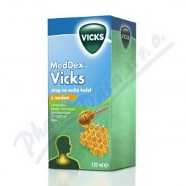 MEDDEX VICKS SIRUP NA SUCHÝ KAŠEL S MEDEM 20MG/15ML sirup 120ML