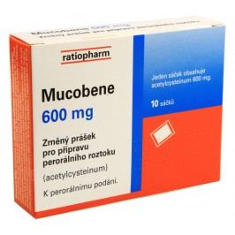MUCOBENE 600MG perorální GRA SOL SCC 10