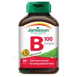 JAMIESON B-komplex 100mg s postupným uvolň.tbl.60