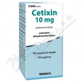 CETIXIN 10MG potahované tablety 100