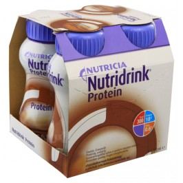 NUTRIDRINK PROTEIN S PŘÍCHUTÍ ČOKOLÁDOVOU perorální SOL 4X200ML