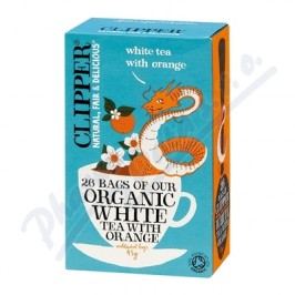 Čaj Clipper organic white tea + Orange 25x2g