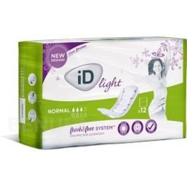 VLOŽKY ABSORPČNÍ ID LIGHT NORMAL 330ML,COTTON FEEL,JEDNOTLIVĚ BALENÉ,12KS
