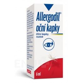 ALLERGODIL OČNÍ KAPKY 0,5MG/ML oční podání GTT SOL 6ML